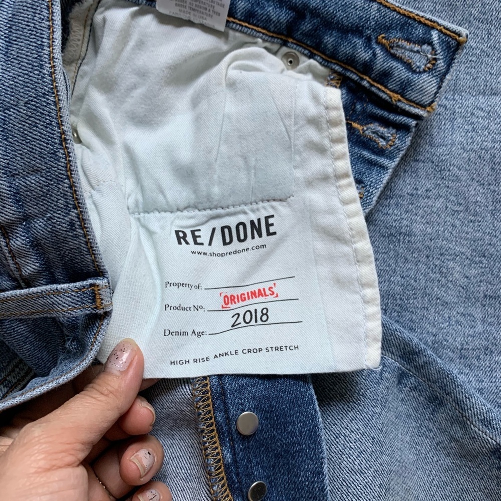 REdone High Rise Button Fly Jeans - Picture 10 of 10